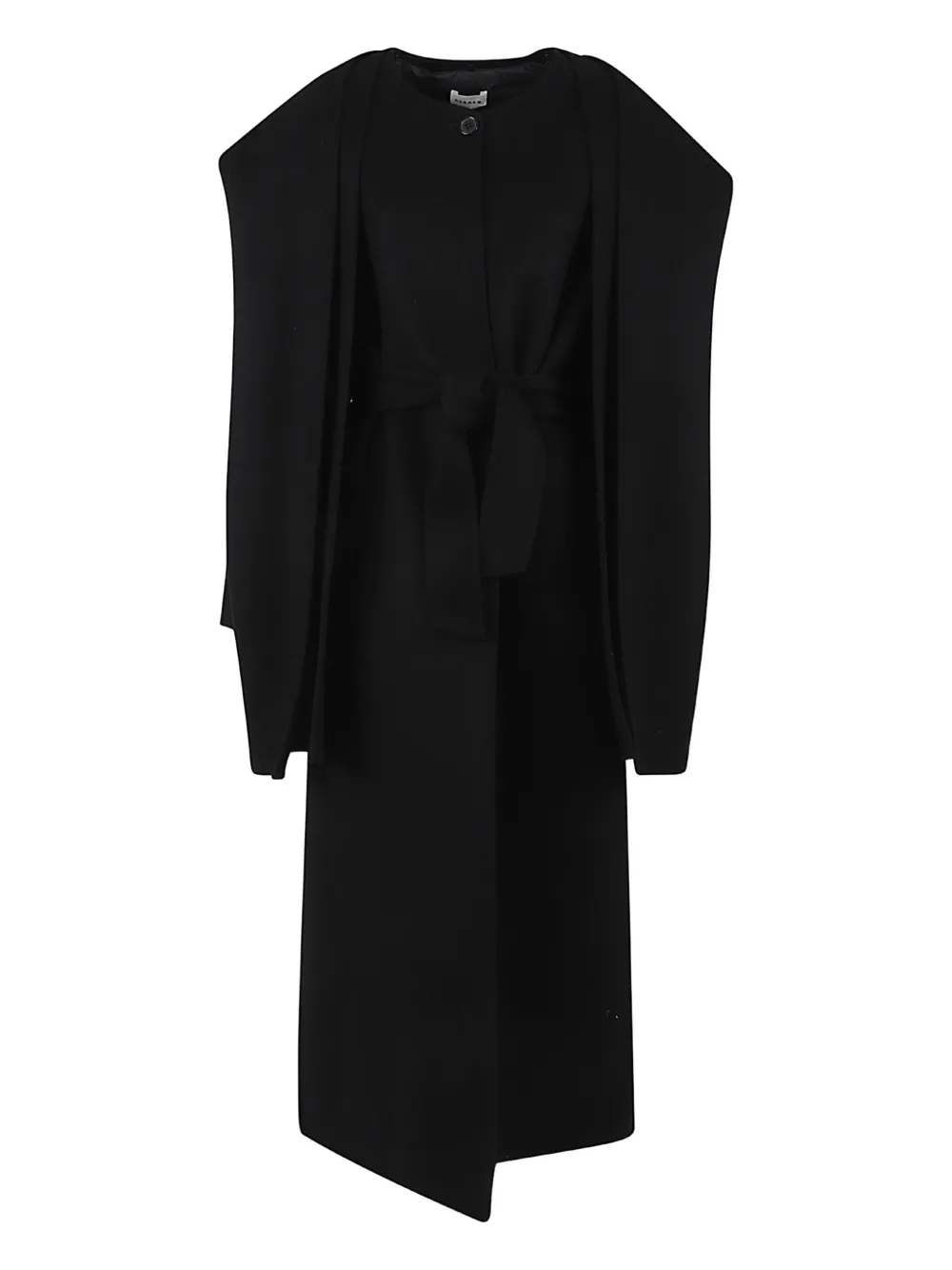 P.A.R.O.S.H. Hooded belted coat | Black | Image 1