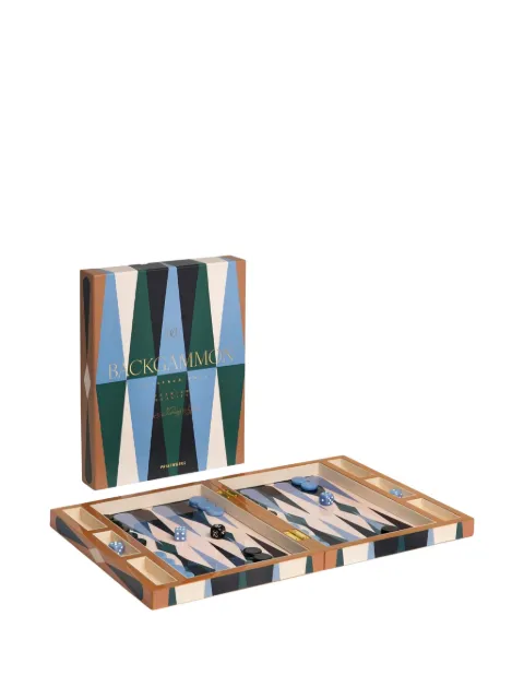Printworks geometric lacquered backgammon set (24cm x 31cm)