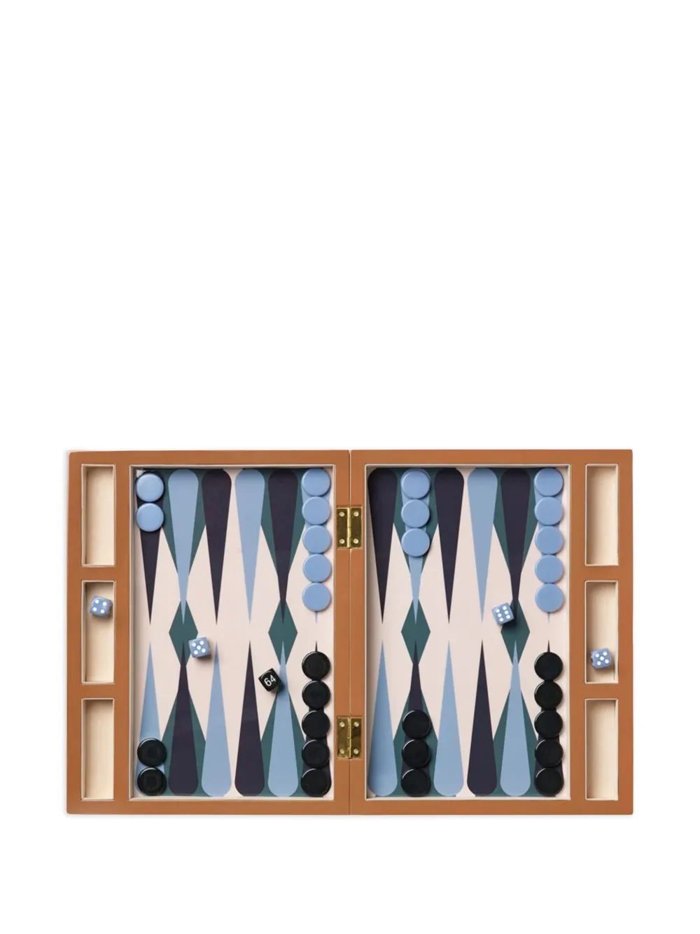 Printworks geometric lacquered backgammon set (24cm x 31cm) | Games | Image 2