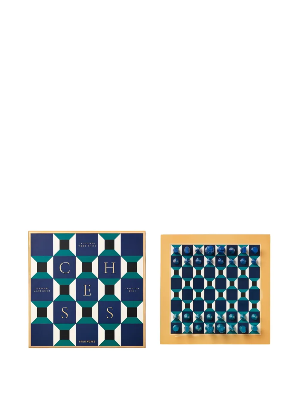 Printworks Athena lacquered chess set (35cm x 35 cm) | Games | Image 2