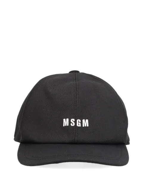 MSGM bonnet à logo brodé