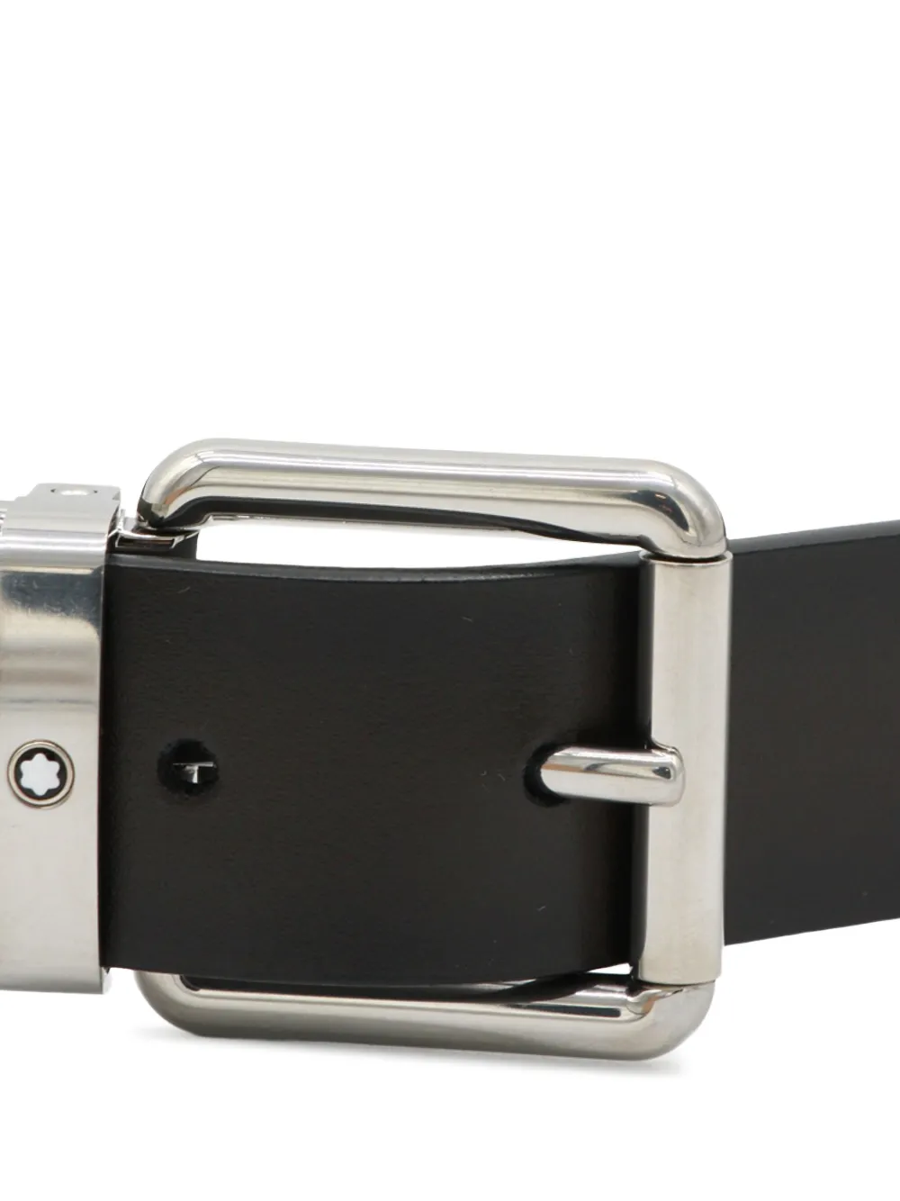 Montblanc square-buckle leather belt | Image 2