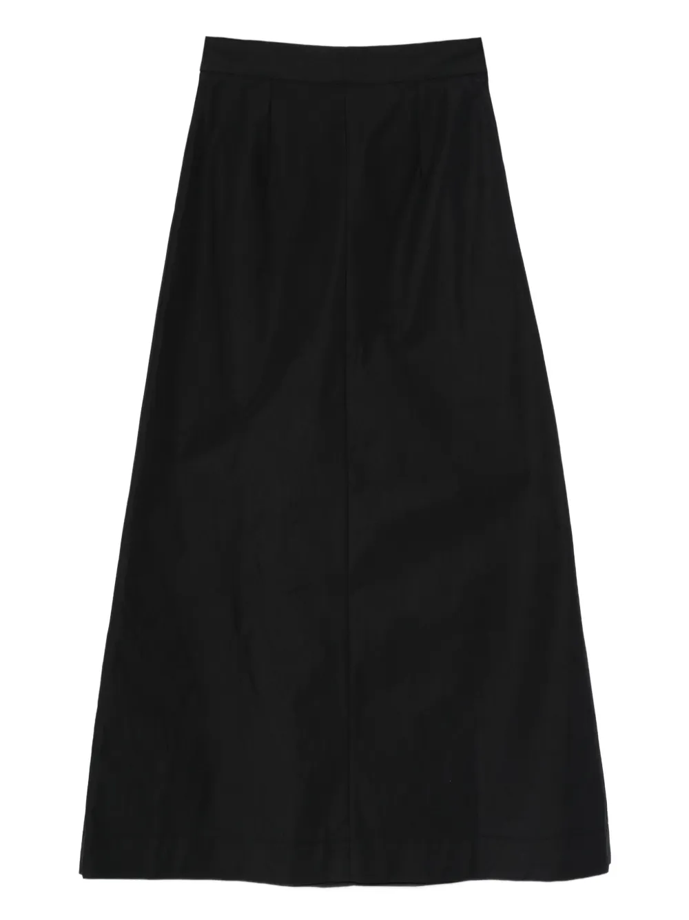 Plan C Zip Maxi Skirt In Black