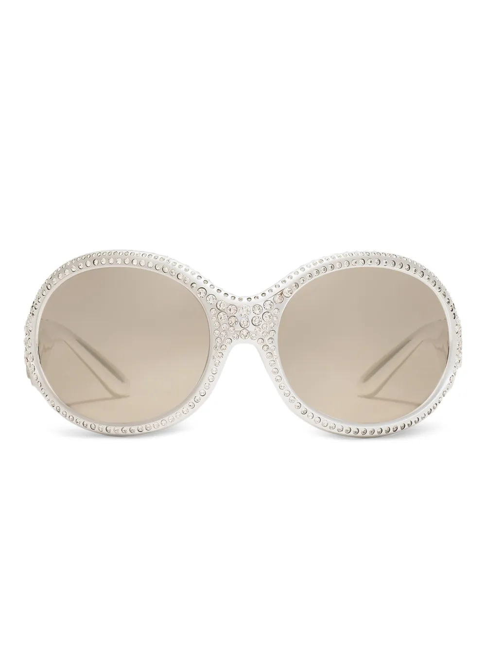Dolce & Gabbana Eyewear Occhiali da sole ovali - Bianco