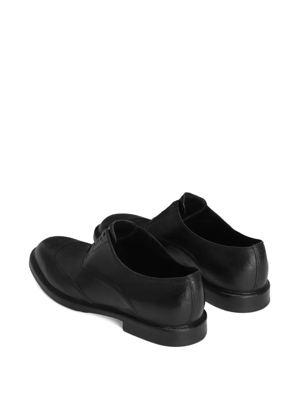 Dolce & Gabbana Geperforeerde derby schoenen Zwart