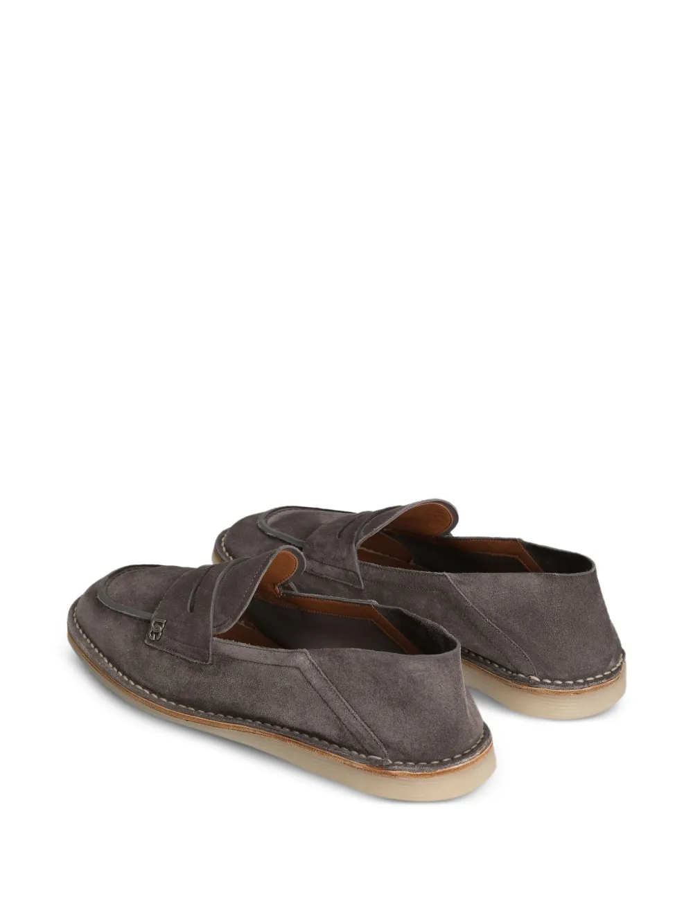 Dolce & Gabbana Loafers met logoplakkaat Grijs