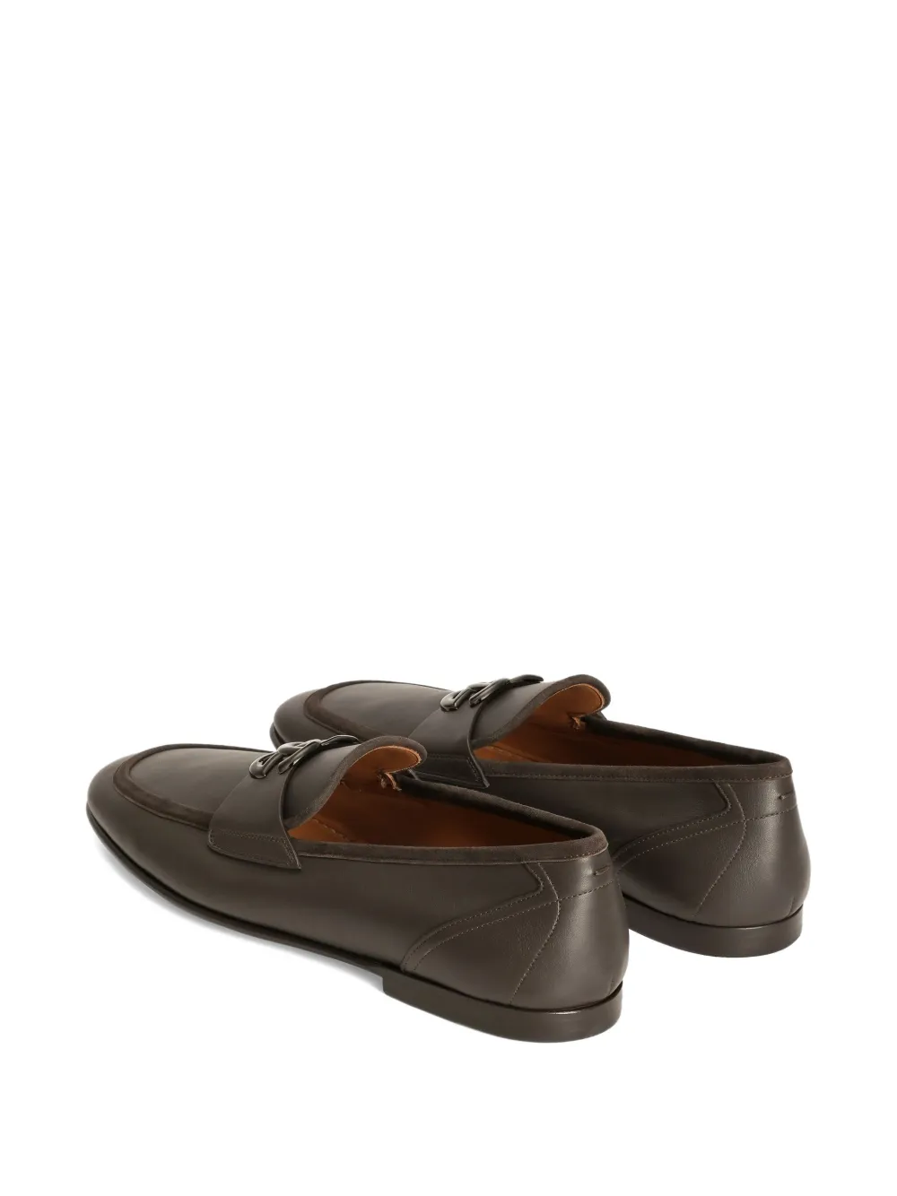 Dolce & Gabbana Loafers met logoplakkaat Bruin