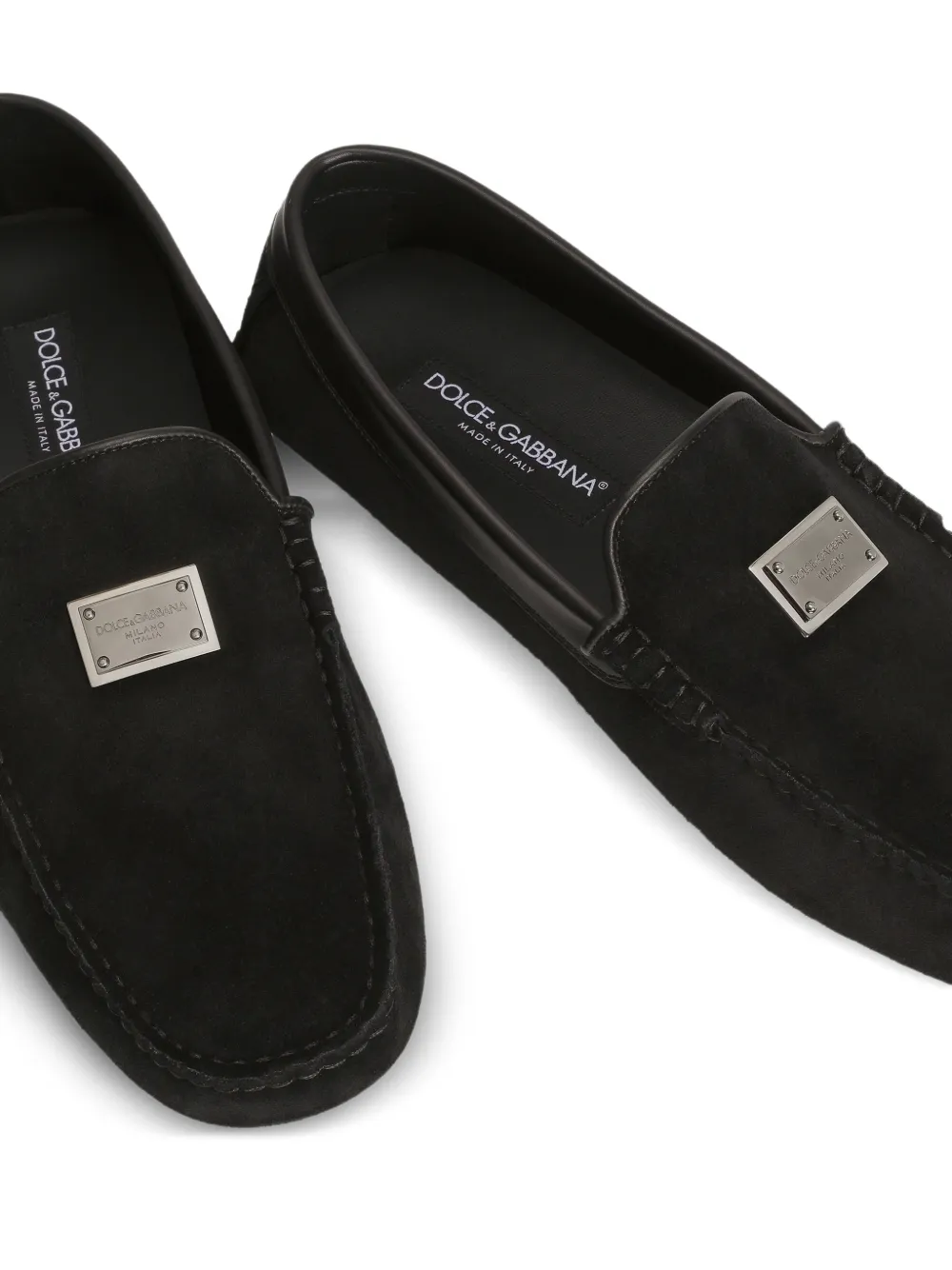 Dolce & Gabbana Suède loafers Zwart