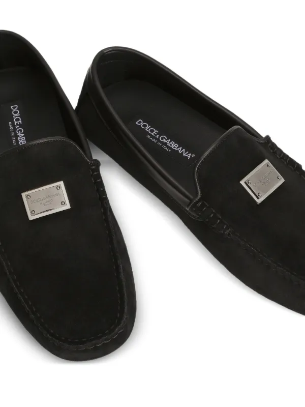Dolce & Gabbana Suede Loafers | Black | FARFETCH display picture 1