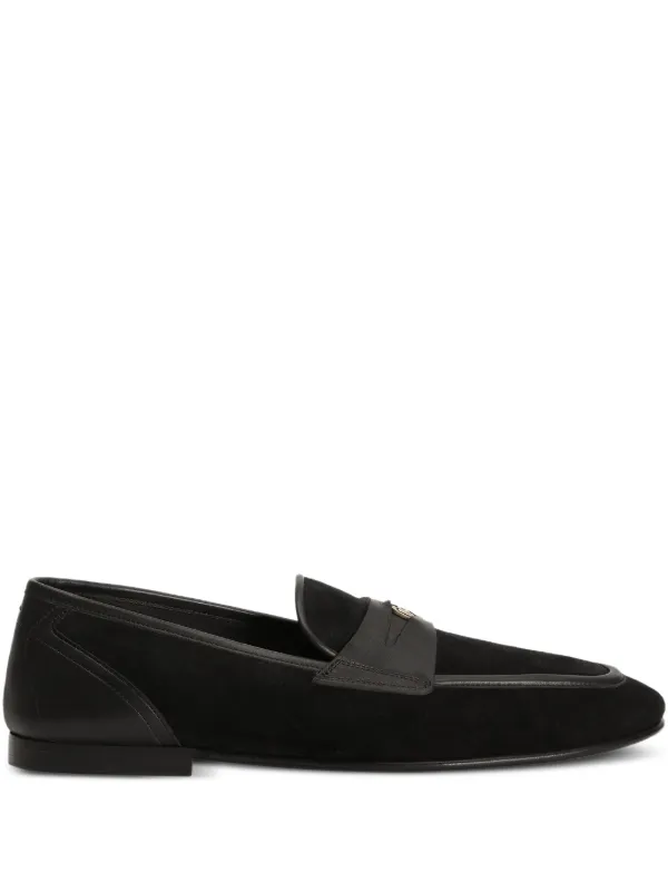 Dolce & Gabbana ヘビ革 スリッポン Dolce & Gabbana レザー スリッポン | ブラック | FARFETCH JP