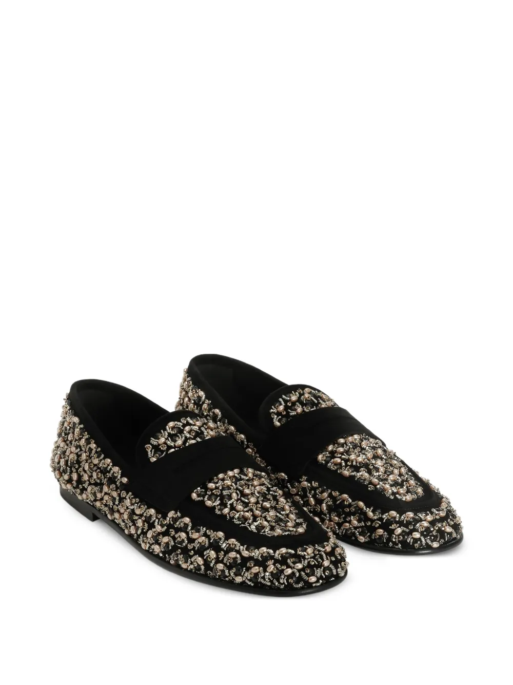 Dolce & Gabbana embellished band slippers Zwart