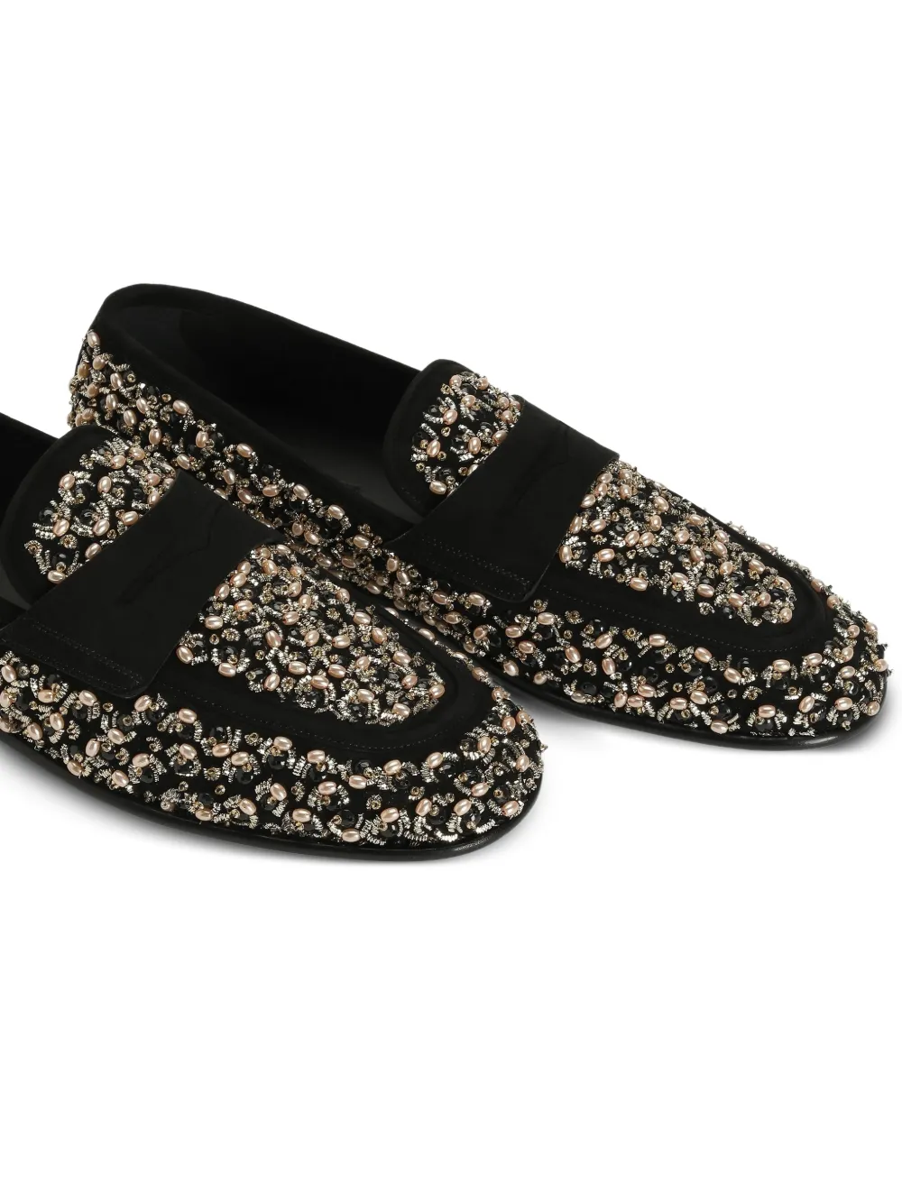 Dolce & Gabbana embellished band slippers Zwart