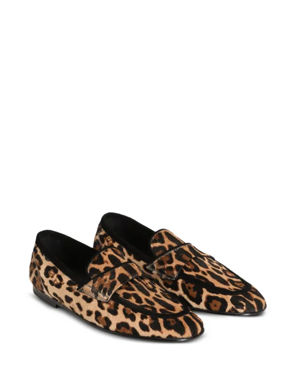 Dolce & Gabbana レオパード ローファー | ブラウン | FARFETCH JP