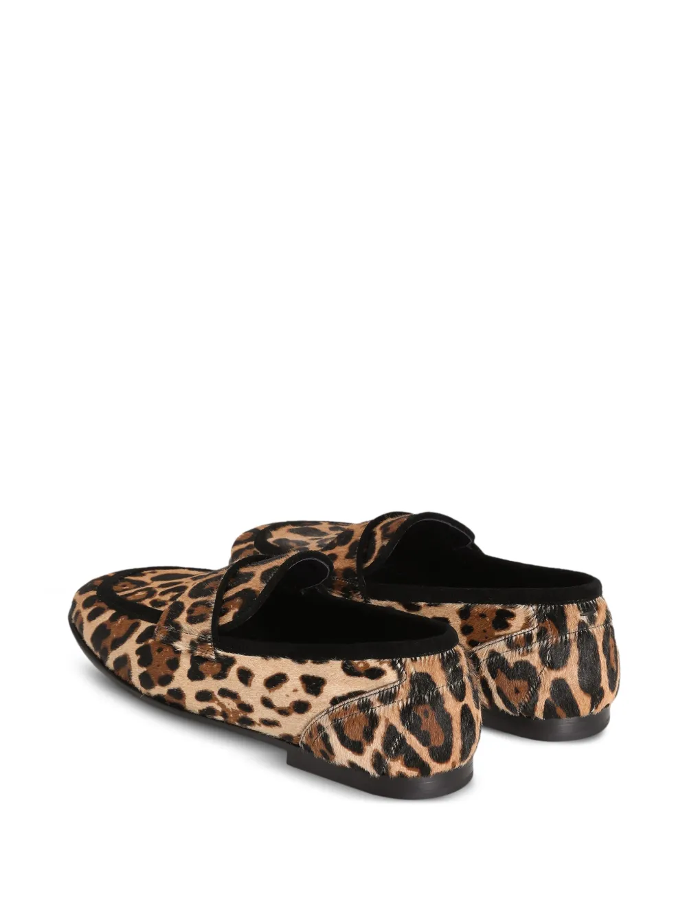 Dolce & Gabbana Loafers met luipaardprint Bruin
