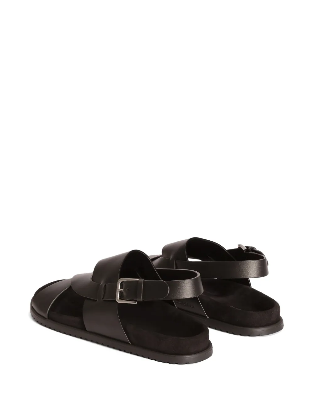 Dolce & Gabbana DG casual calfskin sandals Zwart