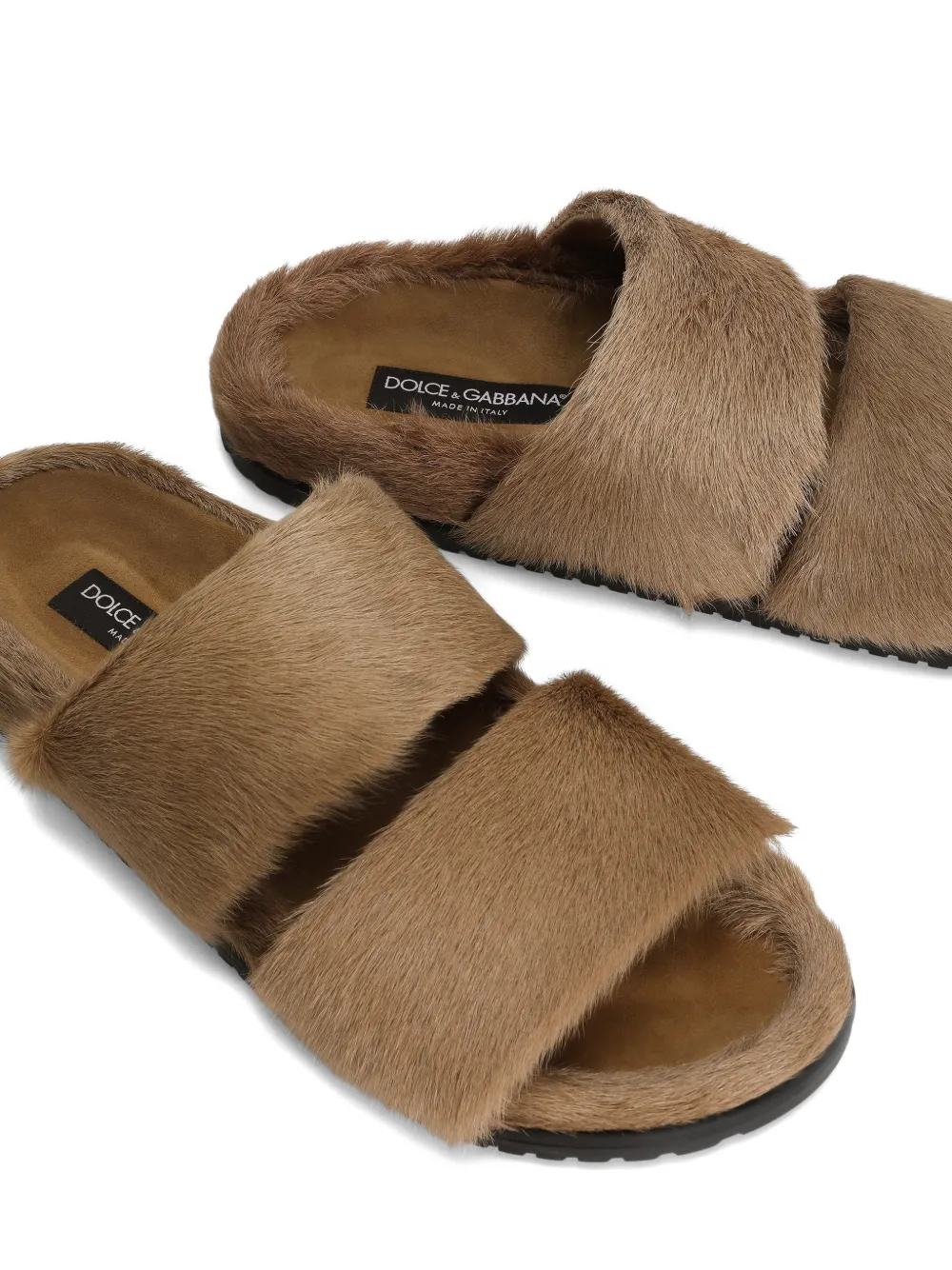 Dolce & Gabbana Sandalen met twee bandjes Bruin