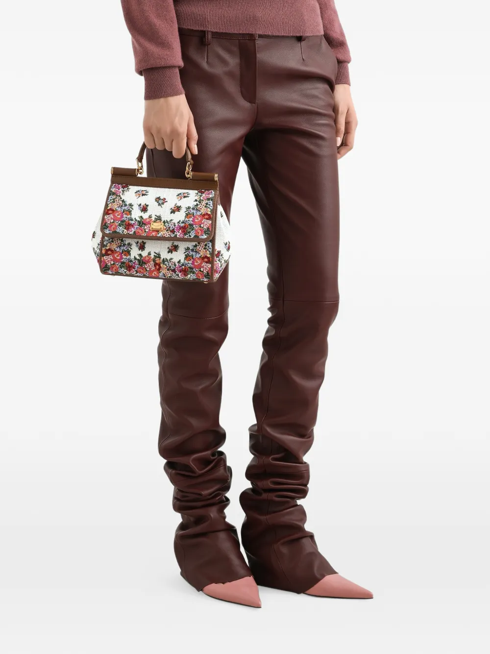 Dolce & Gabbana Shopper met bloemenprint - Wit