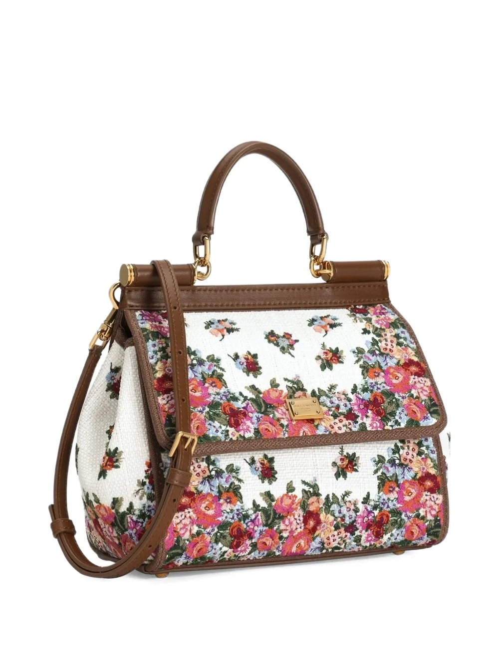 Dolce & Gabbana Sicily medium schoudertas Wit