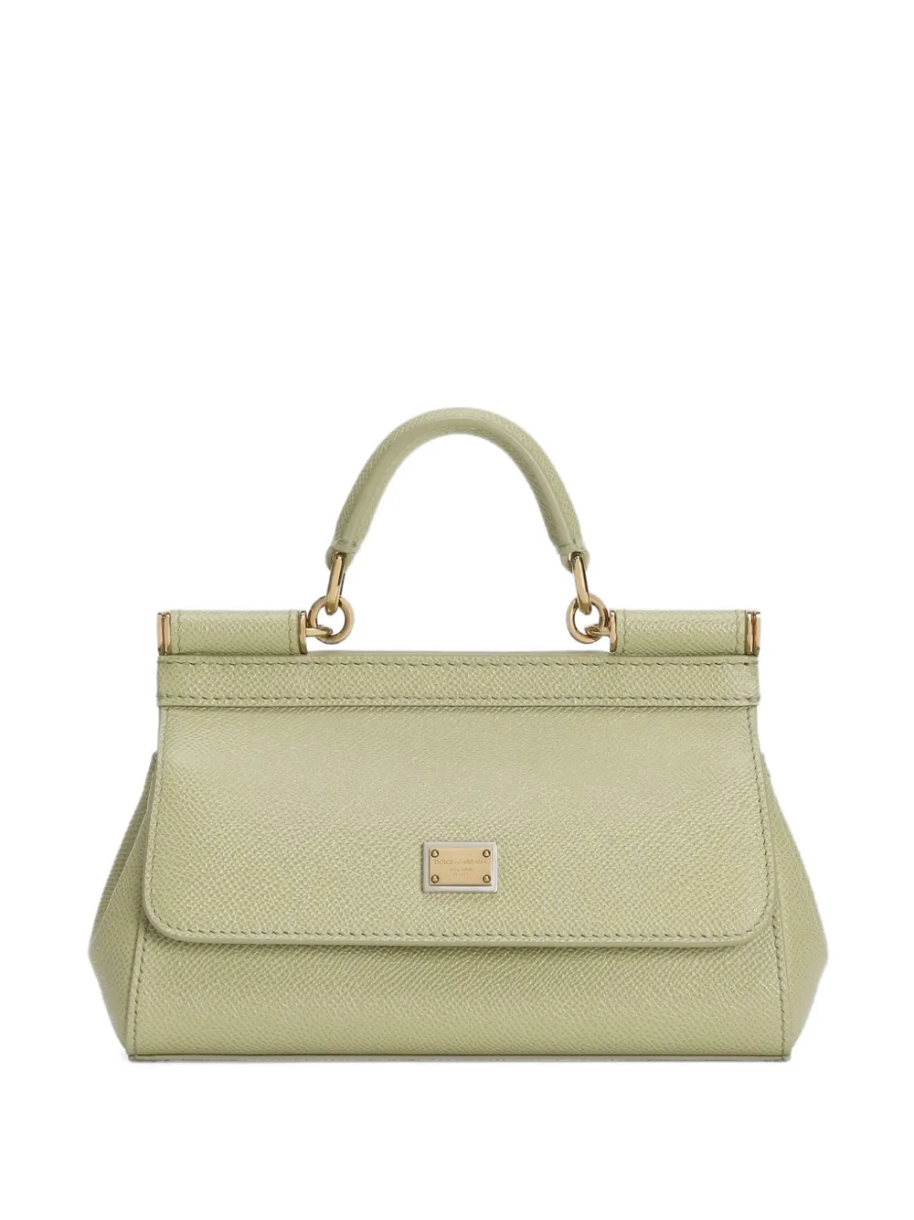 Dolce & Gabbana logo-plaque tote bag - Verde
