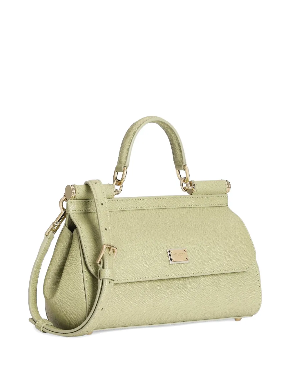 Dolce & Gabbana Medium Sicily handtas van dauphine kalfsleer Groen