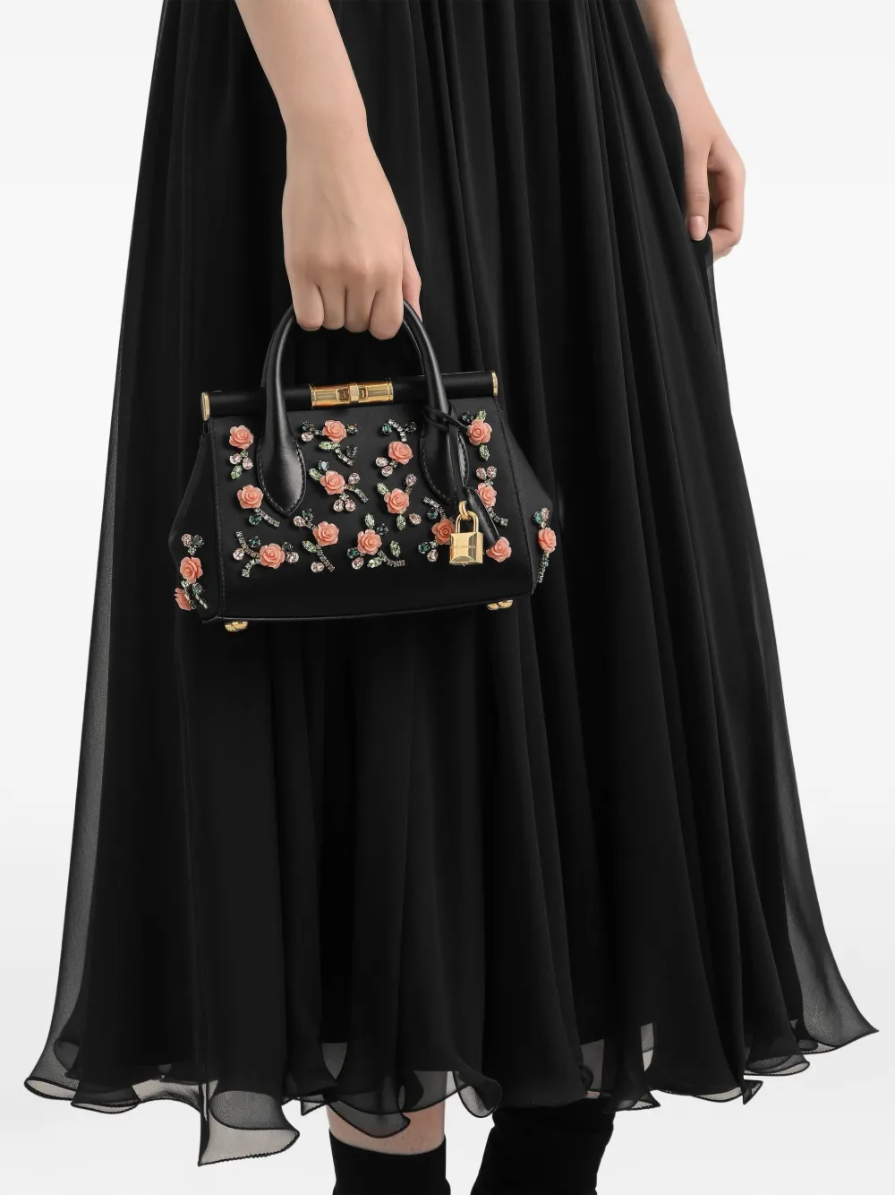 Dolce & Gabbana Marlene Day mini-tas met borduurwerk Zwart