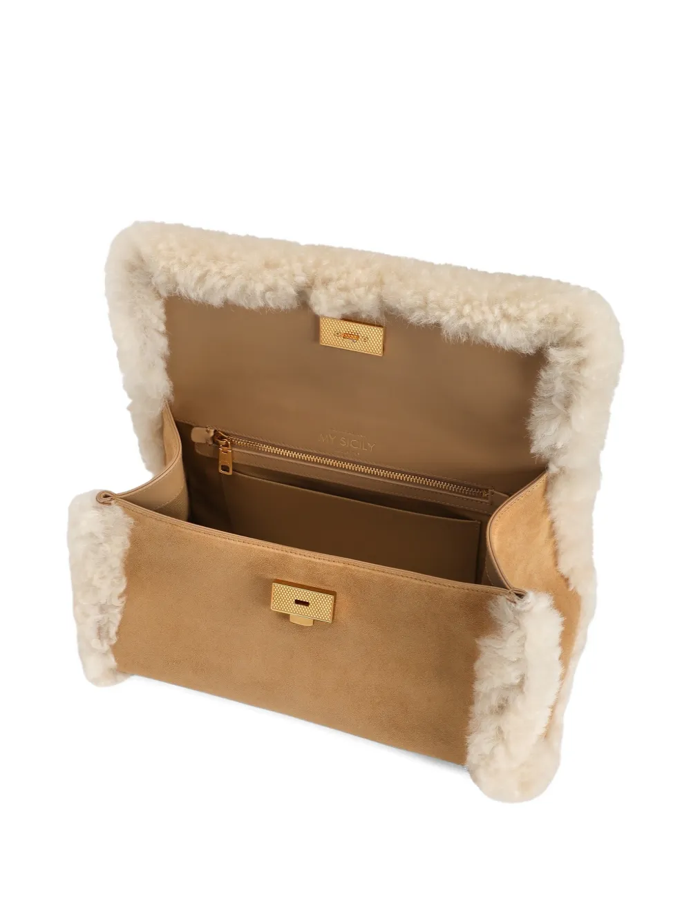Dolce & Gabbana Medium My Sicily handtas Beige