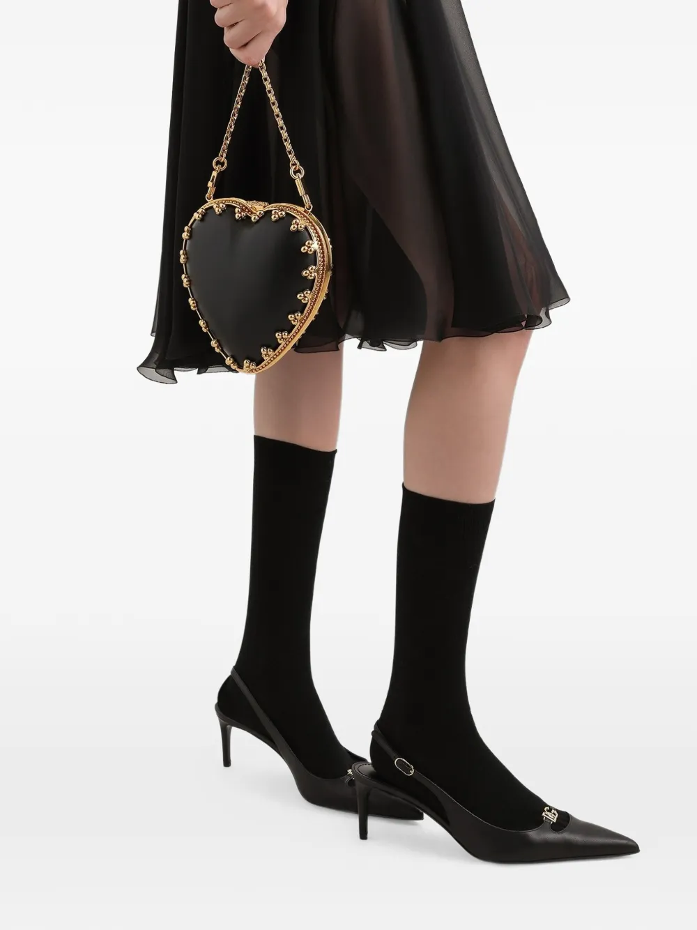 Dolce & Gabbana Clutch a cuore - Nero