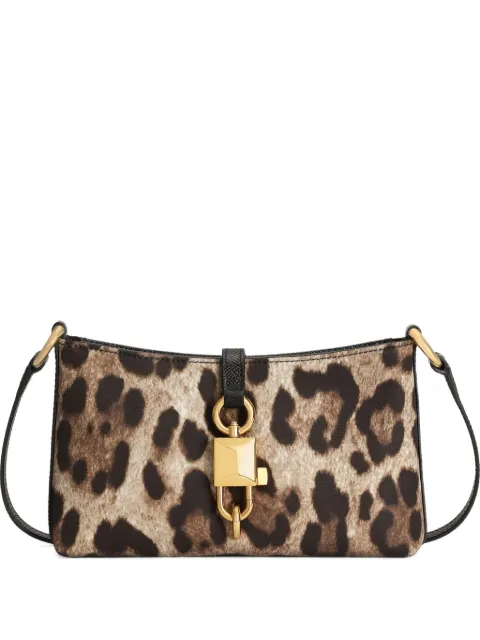 Dolce & Gabbana animal-printed lock-detail shoulder bag