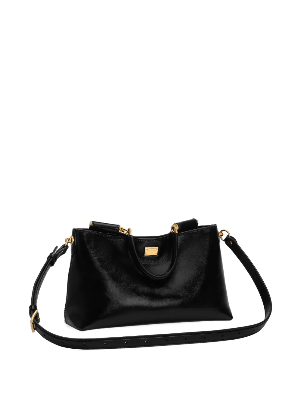 Dolce & Gabbana Vittoria medium kalfsleren handtas Zwart