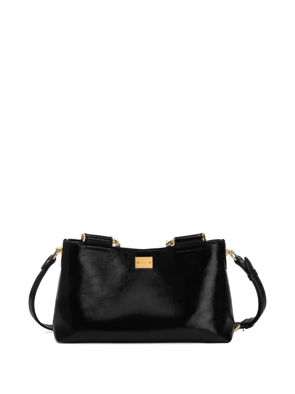Dolce & Gabbana Vittoria medium kalfsleren handtas Zwart