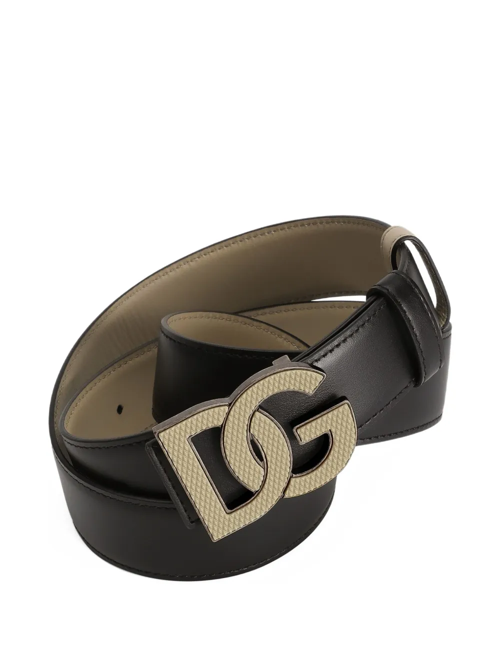 Dolce & Gabbana Riem met DG-gesp - Zwart