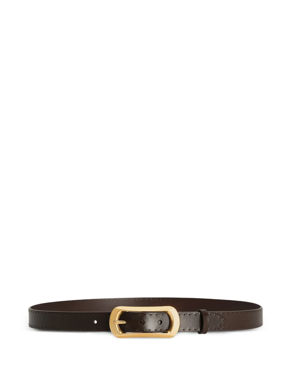 Dolce & Gabbana perforated buckle belt - Marrone