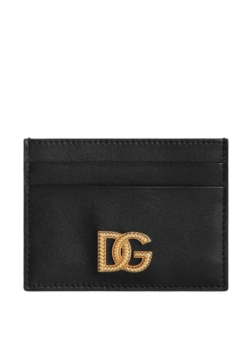 Dolce & Gabbana Logo-plaque Cardholder In Blue