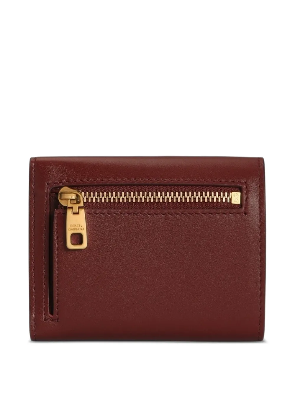 Dolce & Gabbana Plongé kalfsleren portemonnee Rood