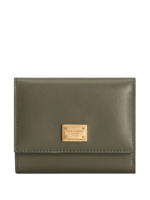 Dolce & Gabbana zip-up plaque wallet