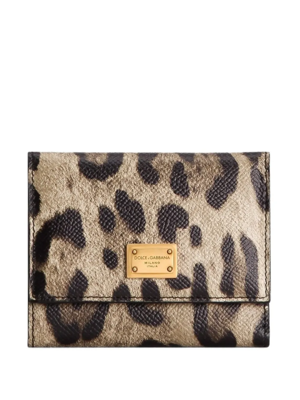 Dolce & Gabbana leopard-print zip wallet | Brown | Image 1