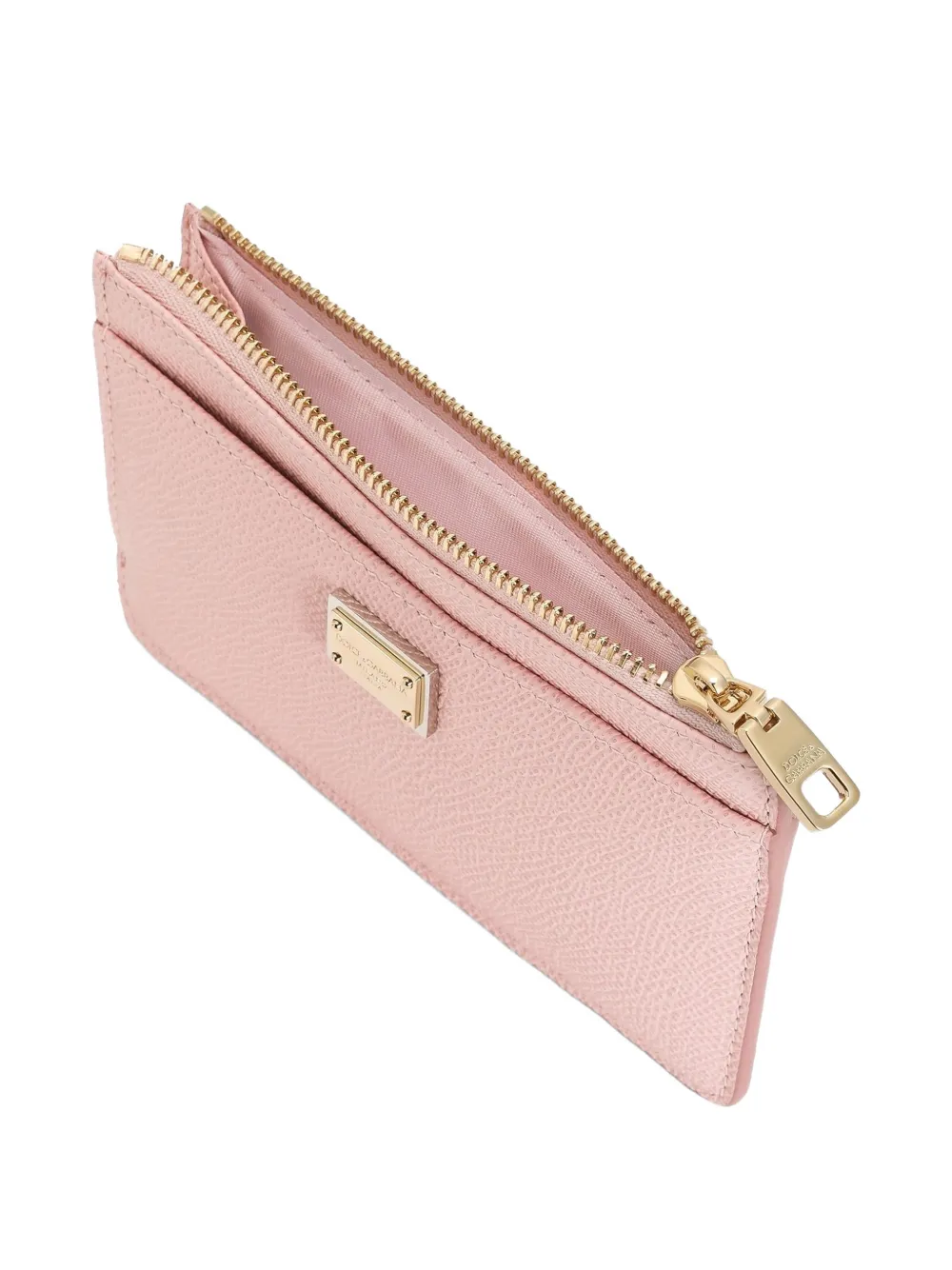 Dolce & Gabbana Dauphine kalfsleren pasjeshouder Roze