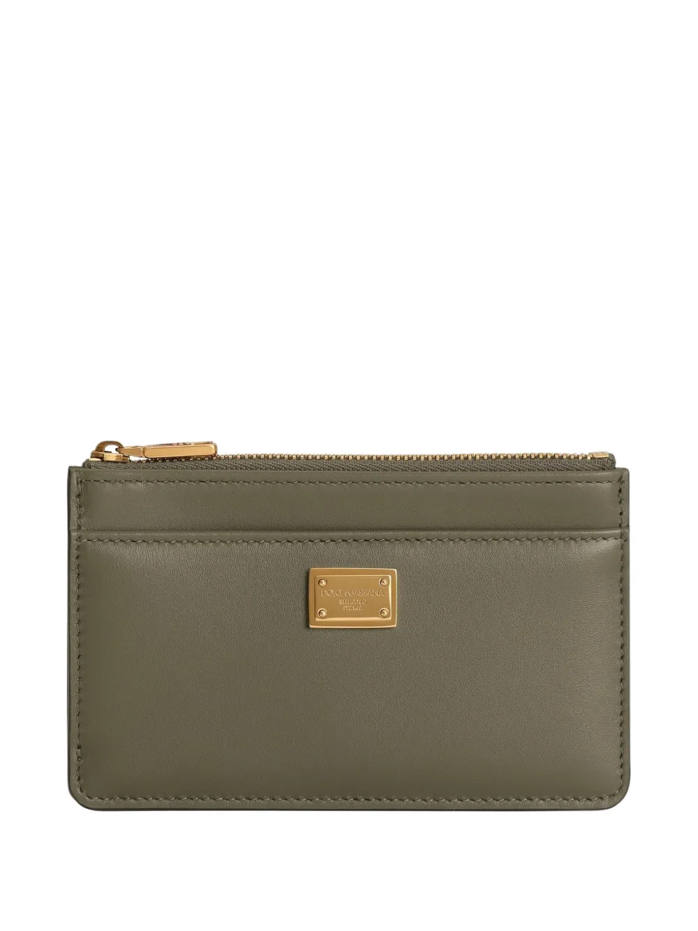 Dolce & Gabbana Logo-plaque Wallet In Brown