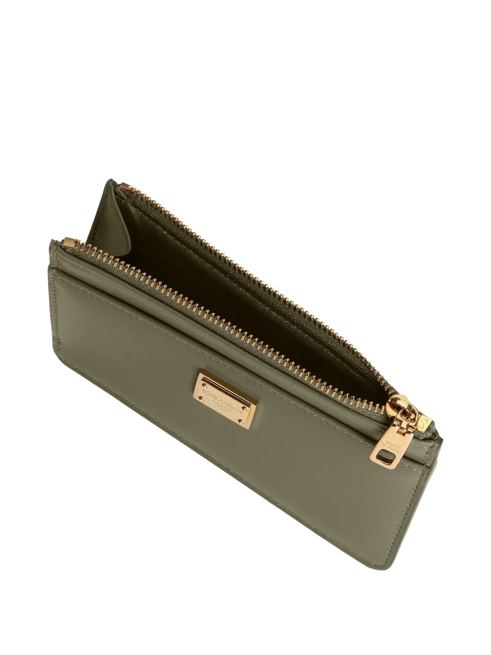 Dolce & Gabbana Logo-plaque Wallet In Brown