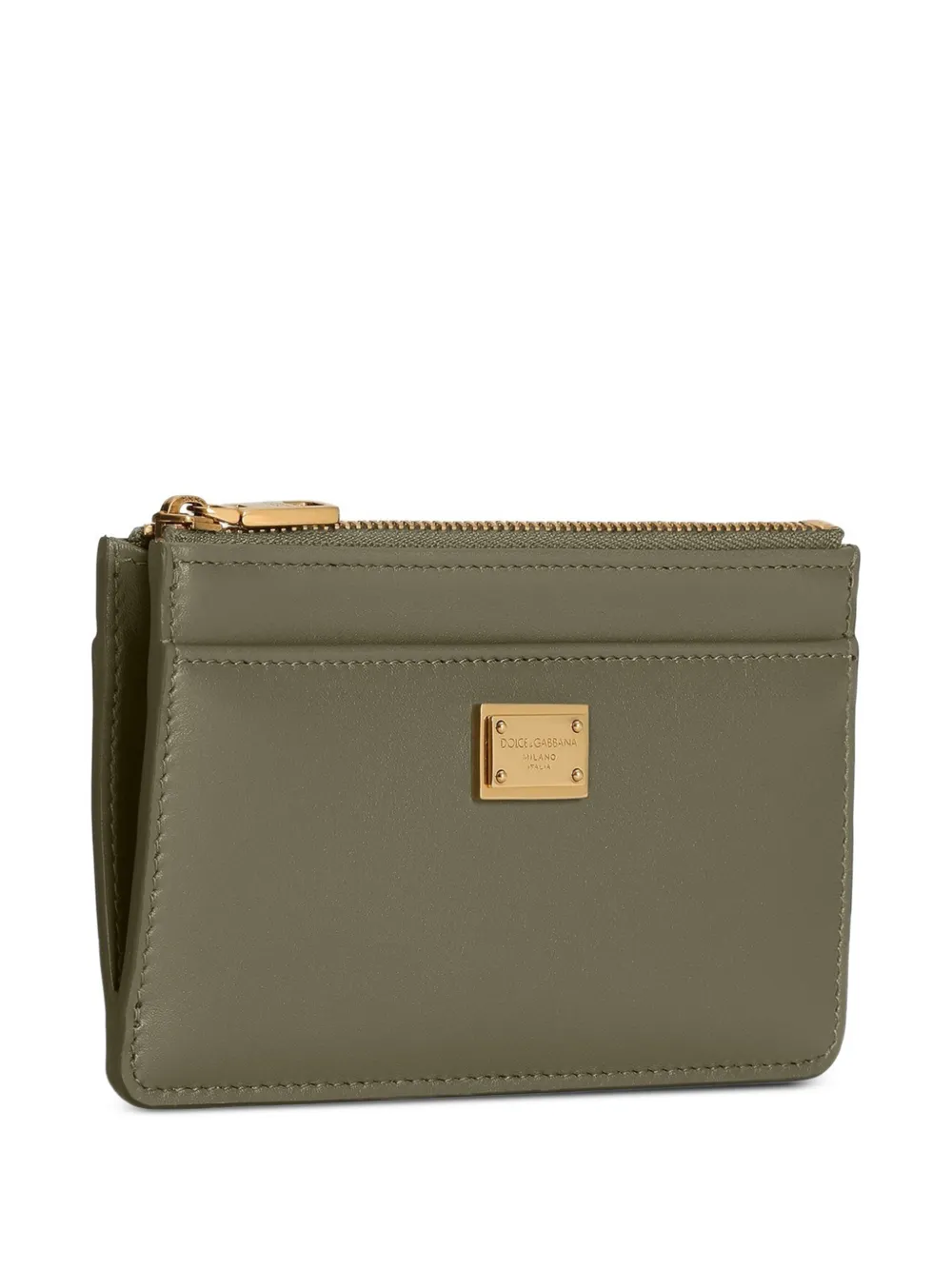 Dolce & Gabbana Logo-plaque Wallet In Brown