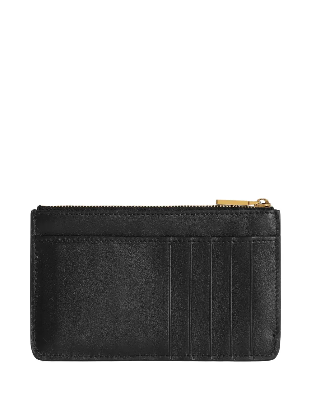 Dolce & Gabbana logo-plaque zip wallet - Zwart