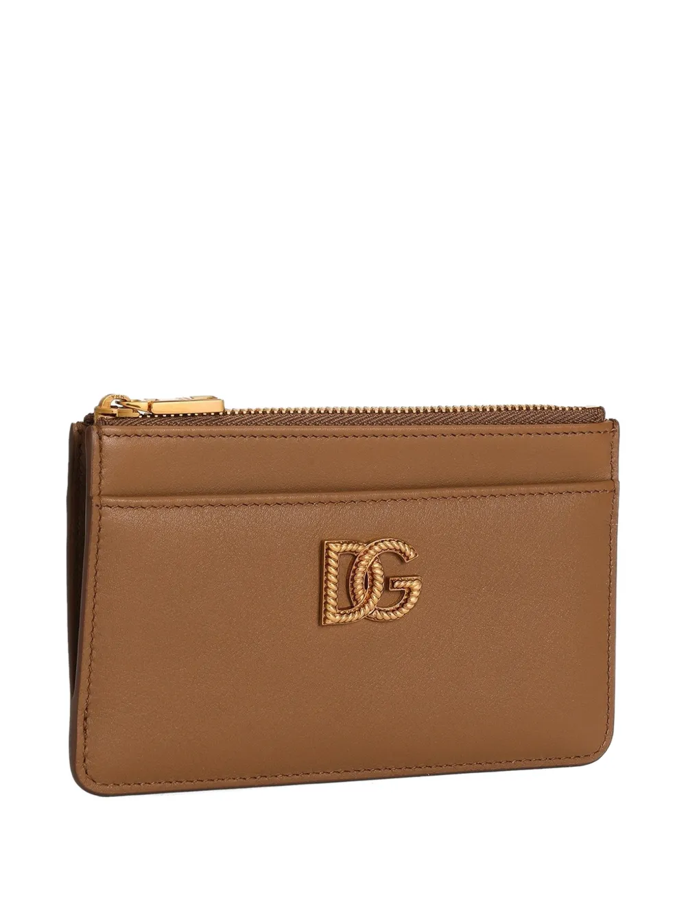 Dolce & Gabbana Kalfsleren pasjeshouder met DG-logo Bruin