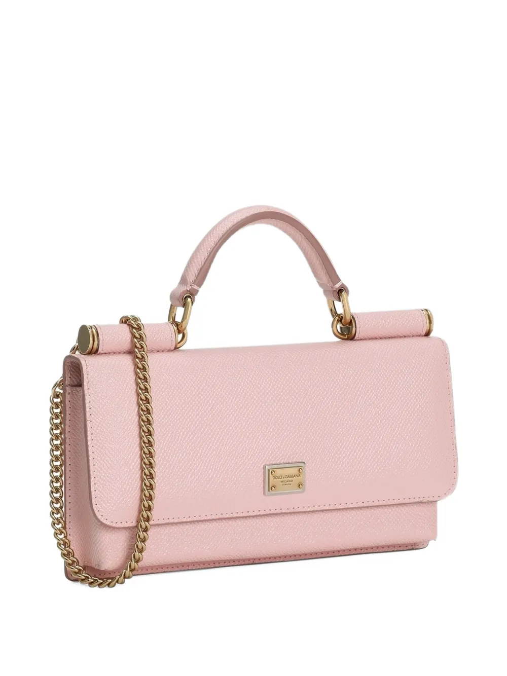 Dolce & Gabbana Mini-tas met logoplakkaat Roze