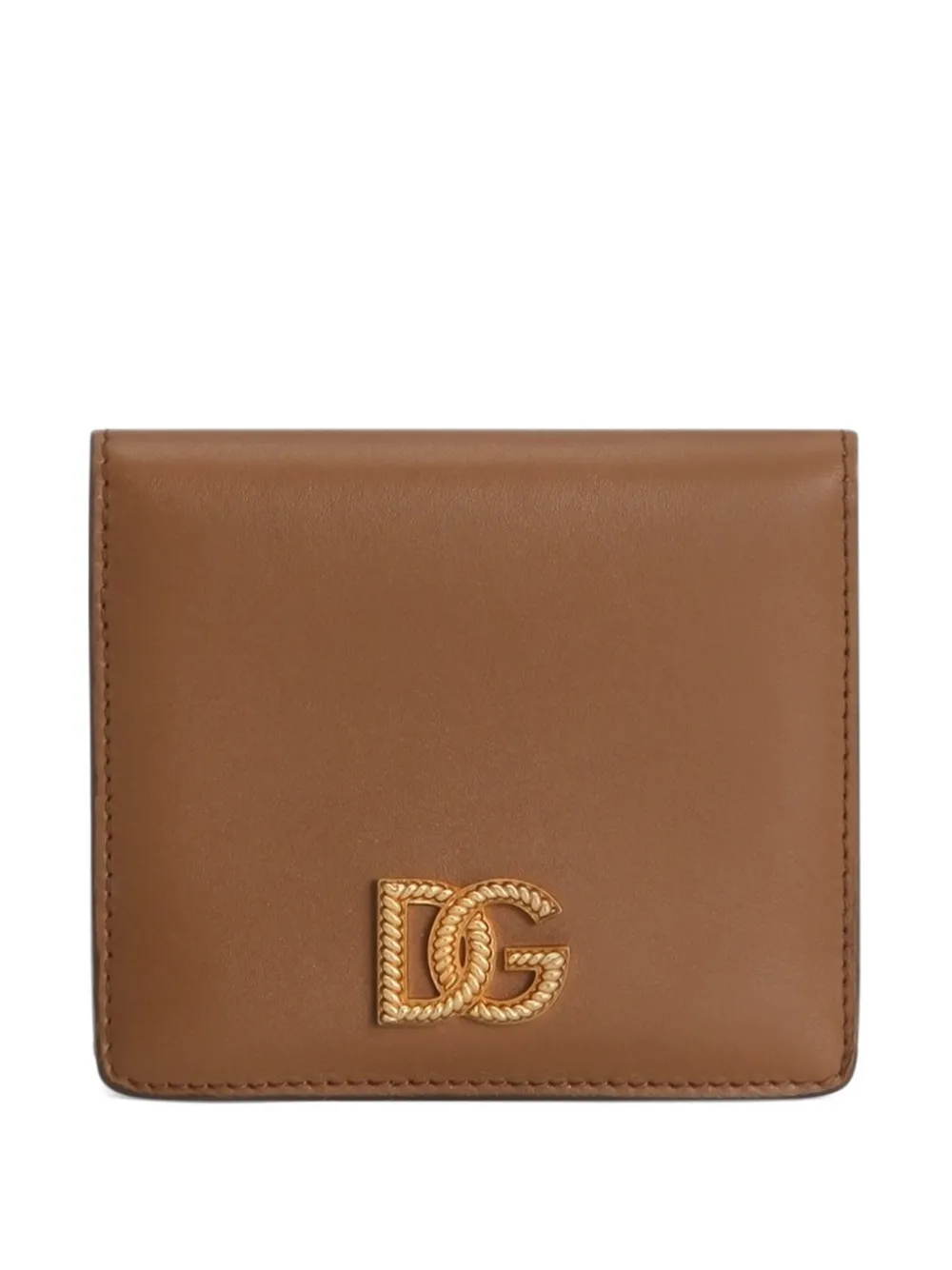 Dolce & Gabbana calfskin wallet with DG logo - Toni neutri