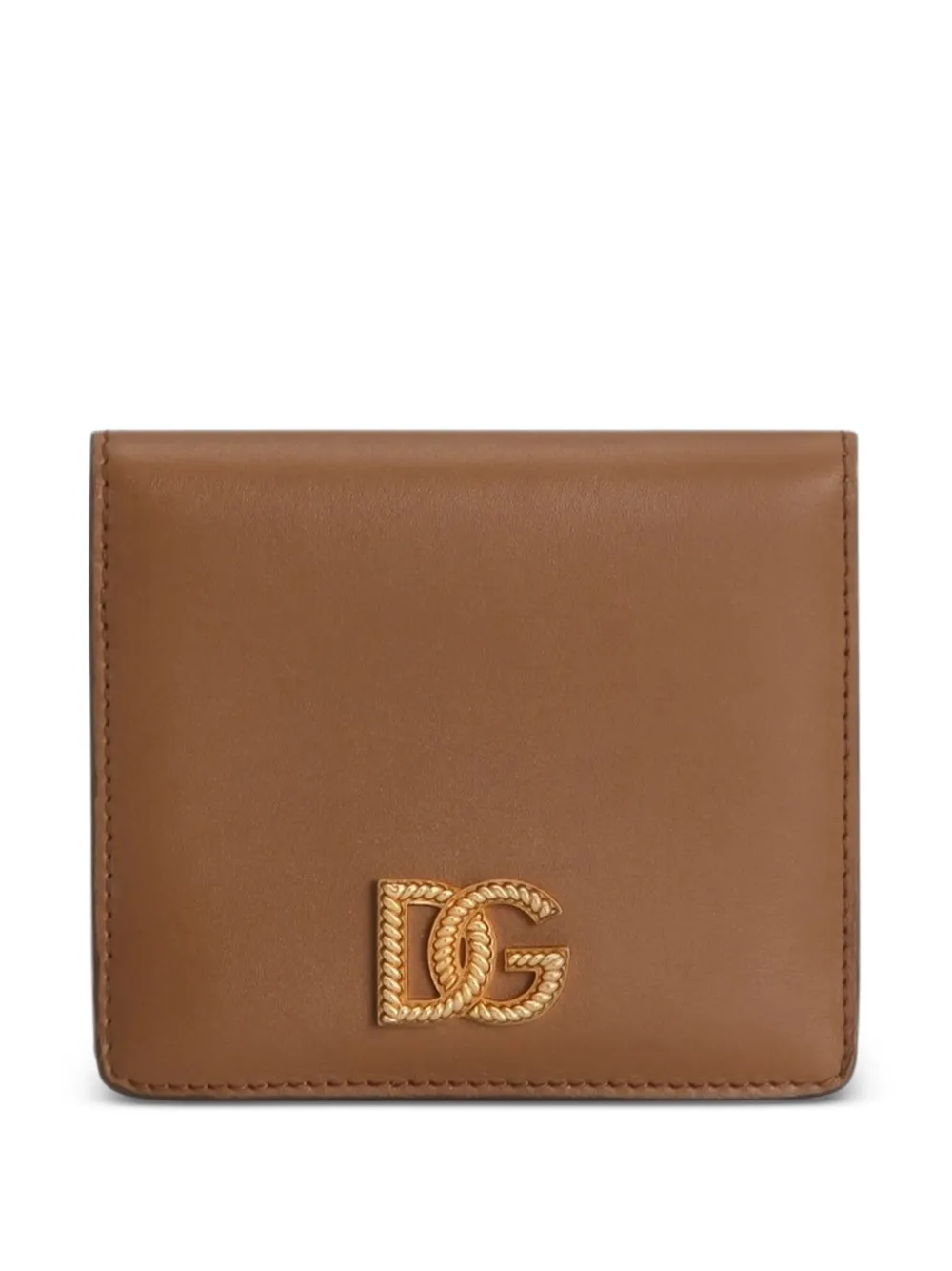 Dolce & Gabbana calfskin wallet with DG logo - Toni neutri