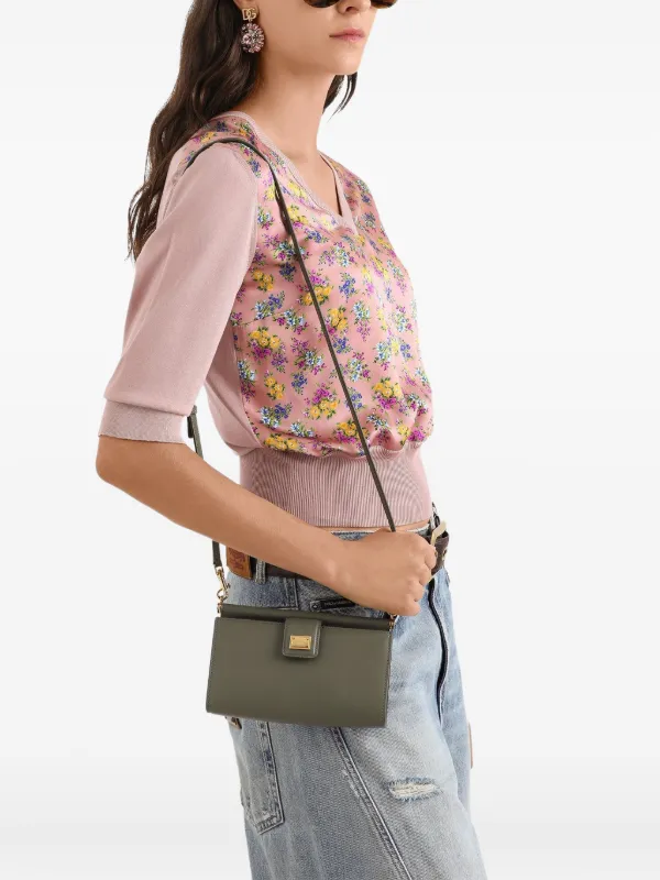 ドルチェアンドガッバーナ ハンドバッグ ミニボストン レザー スタッズ グリーン Dolce & Gabbana レザー ミニバッグ | グリーン | FARFETCH JP