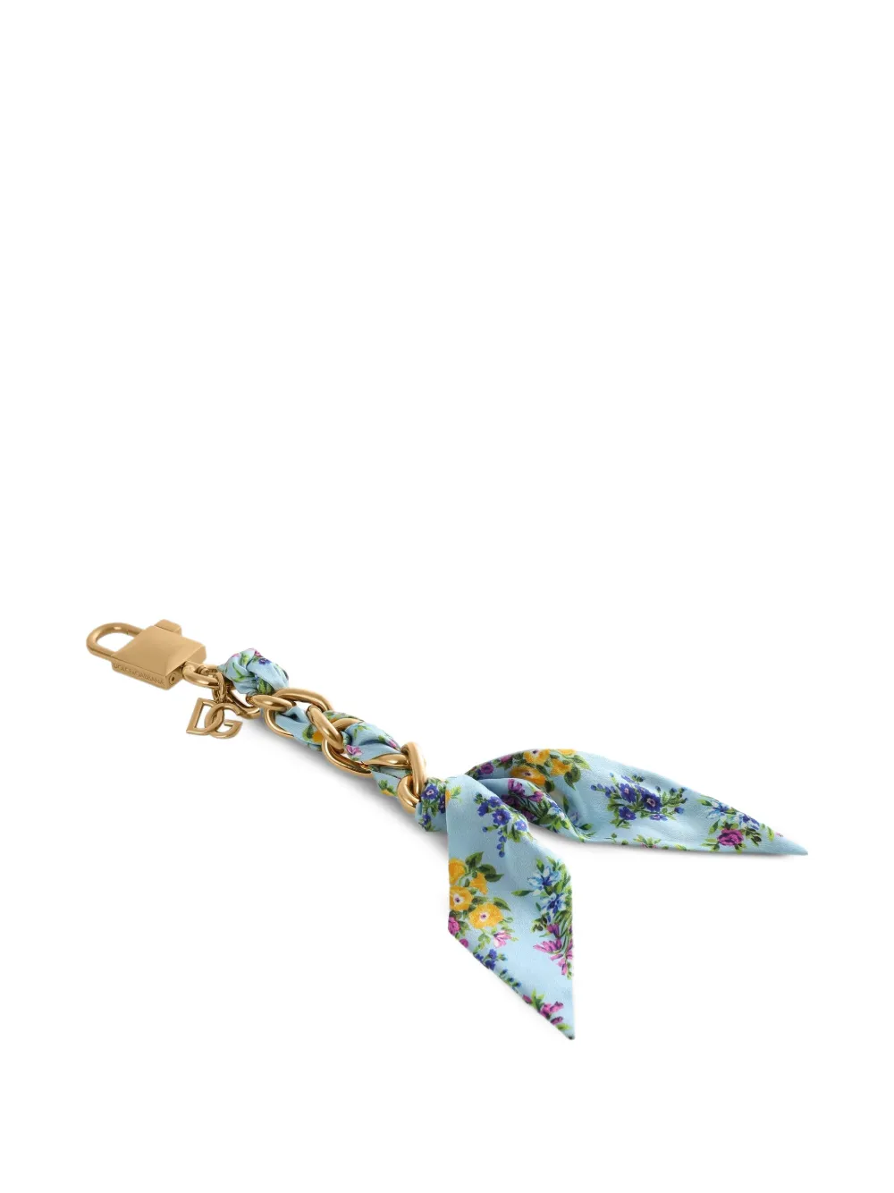 Dolce & Gabbana Sleutelhanger met bloemenprint Blauw