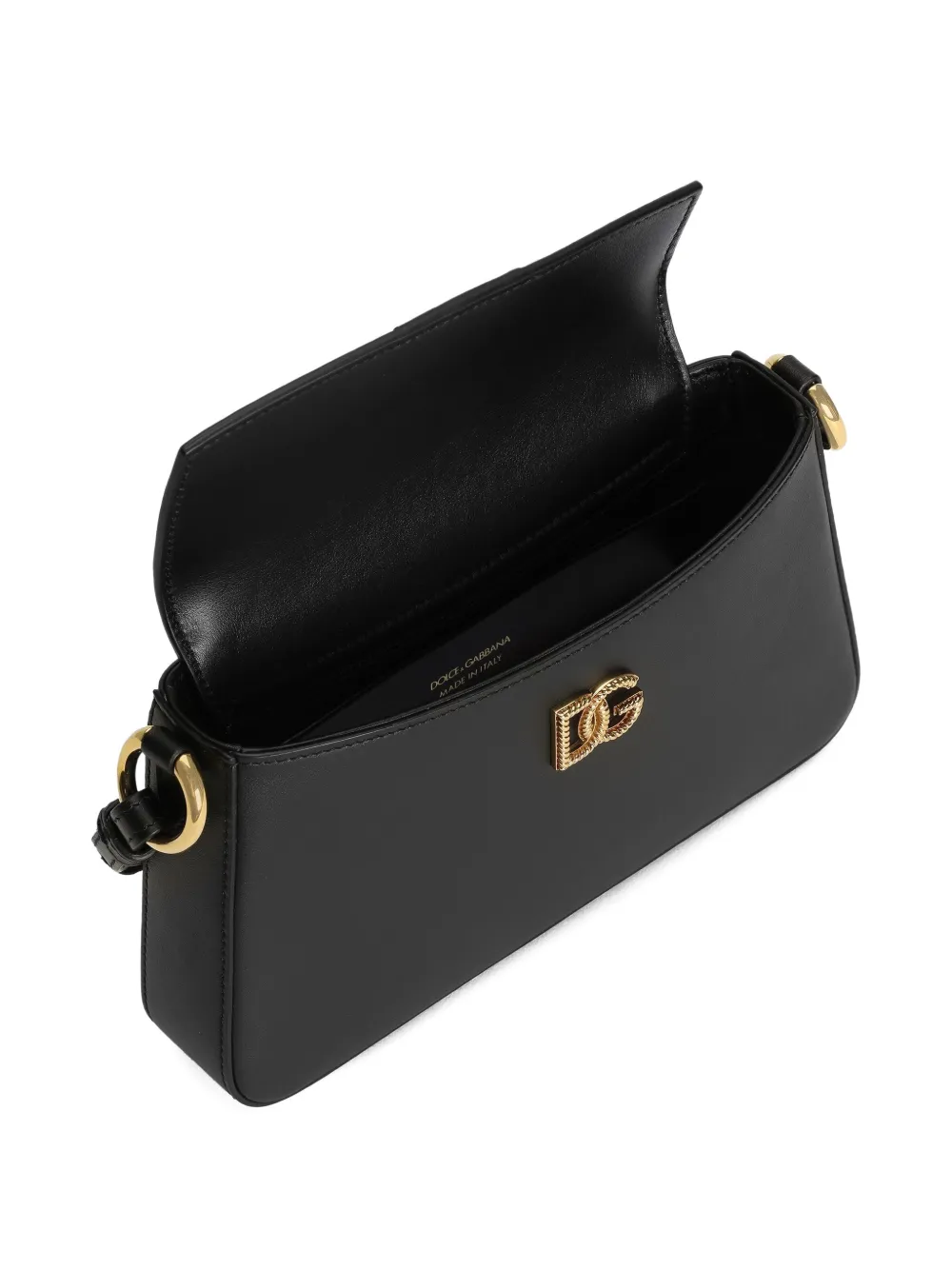 Dolce & Gabbana Kalfsleren telefoontas Zwart