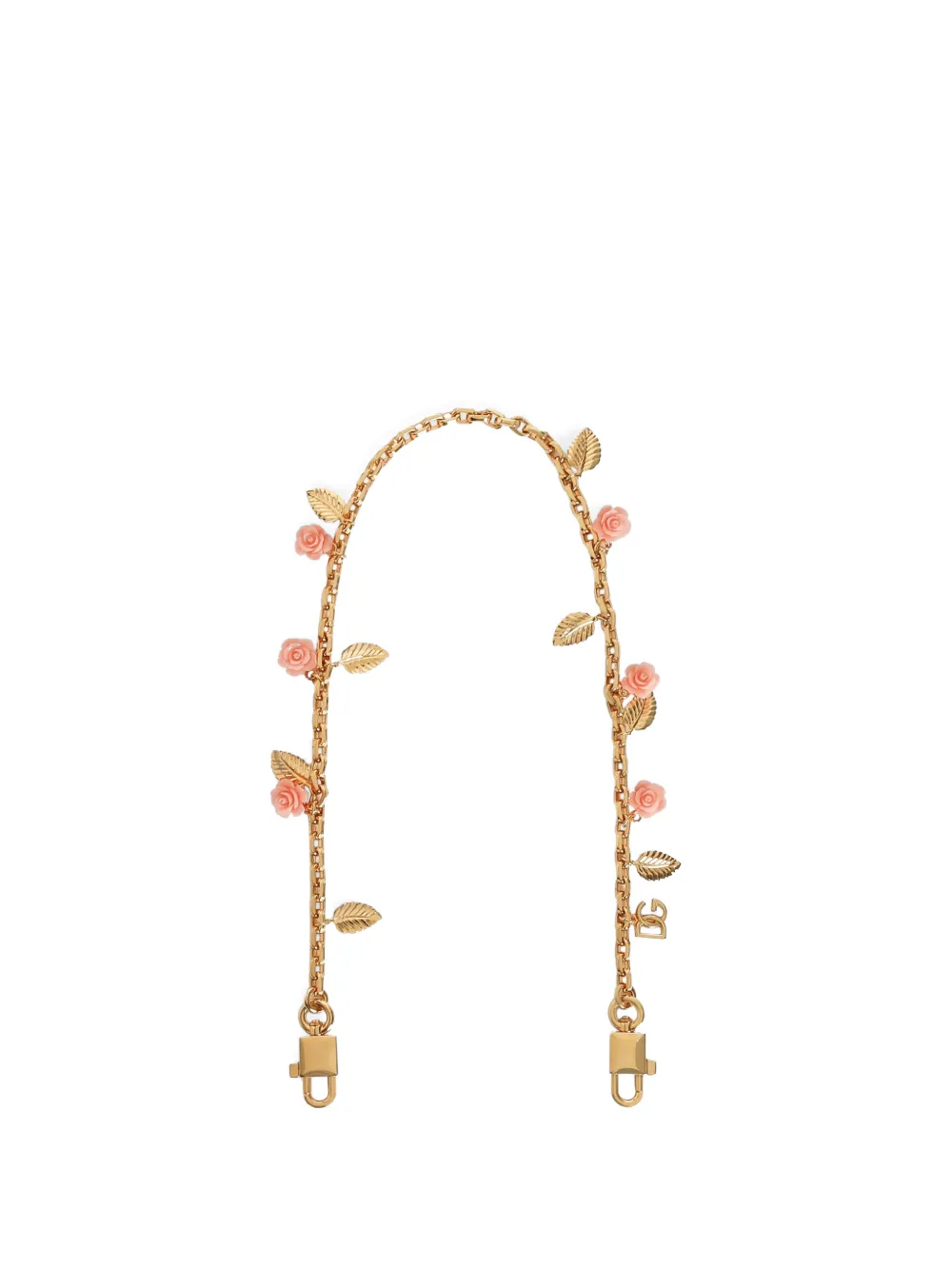 Dolce & Gabbana metal shoulder strap with roses - Oro