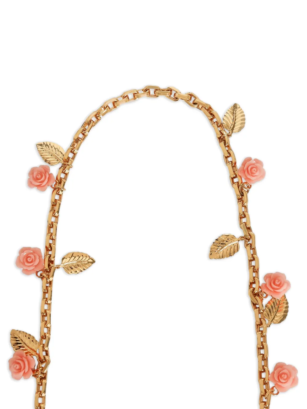 Dolce & Gabbana Metalen schouderriem met rozen Goud